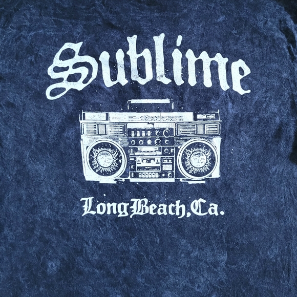 Sublime👑 Long Beach🏖 Boom Box🎶 Mineral Washed Graphic Tee👕 - NWT - Picture 9 of 12